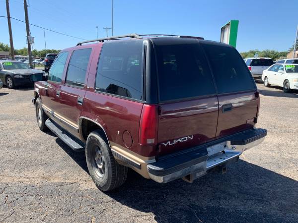 MAROON 1999 GMC YUKON for $400 Down for sale in 79412, TX – photo 5