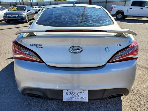 2013 Hyundai Genesis Coupe 3.8 Track Coupe 2D coupe SILVER - cars &... for sale in El Paso, TX – photo 6