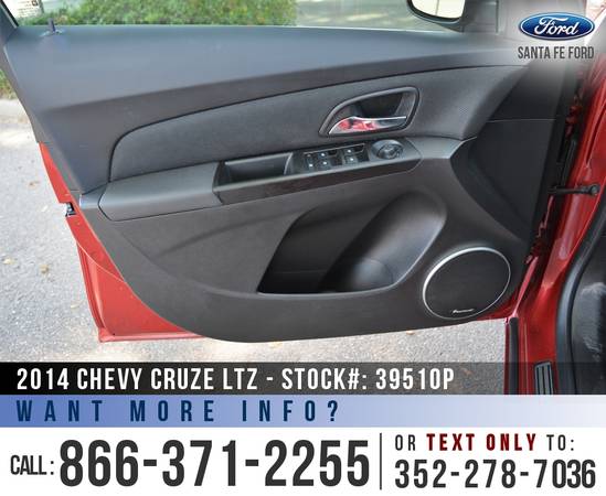 ‘14 Chevy Cruze LTZ *** Bluetooth, SiriusXM, Onstar, Remote Start *** for sale in Alachua, FL – photo 8