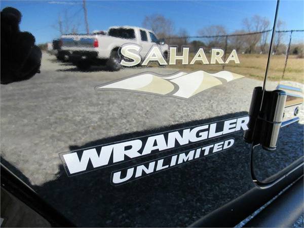 2011 JEEP WRANGLER UNLIMITED SAHARA, Black APPLY ONLINE for sale in Summerfield, TN – photo 16