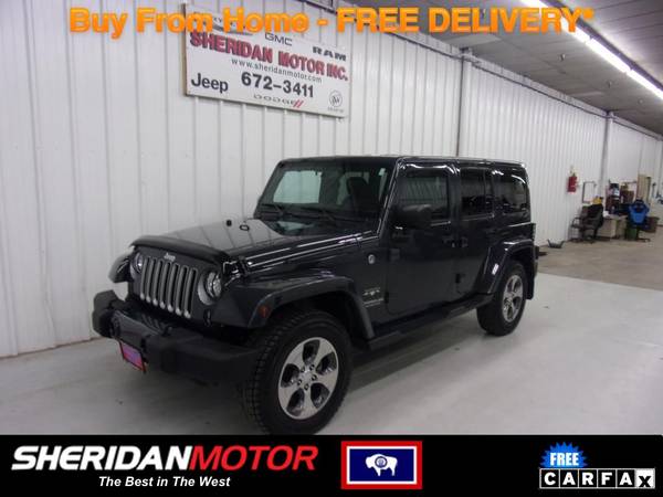 2017 Jeep Wrangler Unlimited Sahara Rhino Clearcoat - SM76460C WE for sale in Sheridan, MT – photo 3