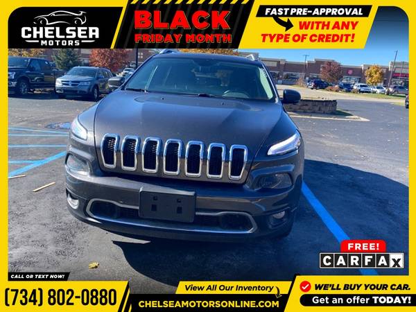$239/mo - 2015 Jeep *Cherokee* *Limited* - Easy Financing! - cars &... for sale in Chelsea, MI – photo 3