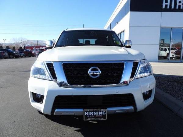 2017 Nissan Armada Platinum suv White - cars & trucks - by dealer -... for sale in Pocatello, ID – photo 2