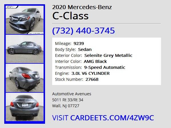 2020 Mercedes-Benz C-Class, Selenite Grey Metallic for sale in Wall, NJ – photo 22