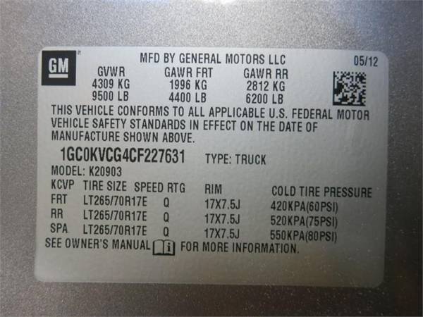2012 Chevrolet Silverado 2500HD K2500HD 4x4 LONGBED for sale in Fairview, NC – photo 17