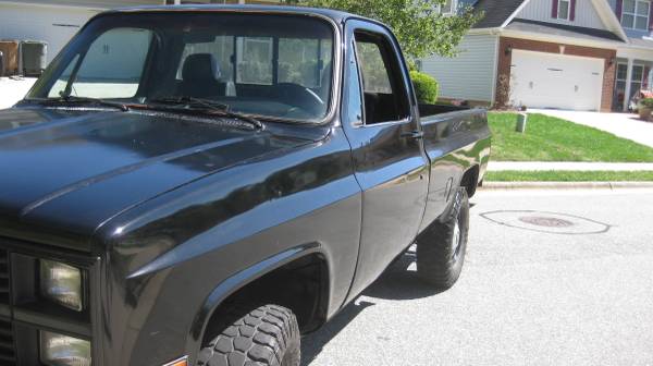 1983 Chevy pickup 3/4 ton 4x4 - cars & trucks - by owner - vehicle... for sale in Greensboro, NC – photo 4