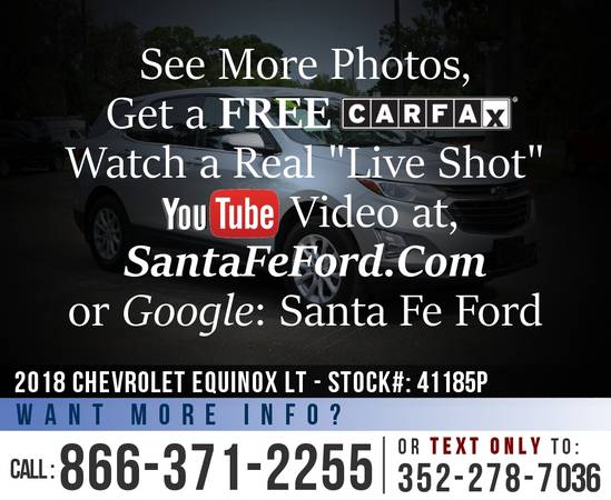 18 Chevrolet Equinox LT Wi-Fi, Apple CarPlay, Touchscreen for sale in Alachua, FL – photo 20