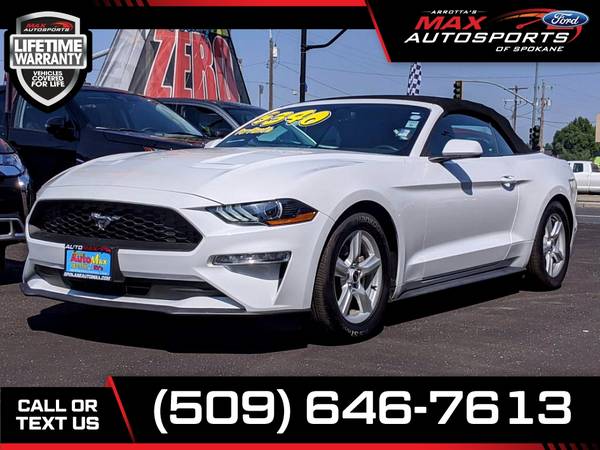 $405/mo - 2019 Ford Mustang ECOBOOST CONVERTIBLE - LIFETIME... for sale in Spokane, ID – photo 11