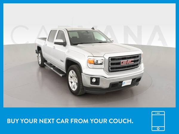 2015 GMC Sierra 1500 Crew Cab SLE Pickup 4D 5 3/4 ft pickup Silver for sale in San Marcos, TX – photo 12