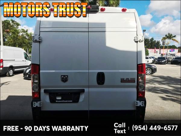 2019 Ram ProMaster Cargo Van 2500 High Roof 136" WB BAD CREDIT NO... for sale in Miami, FL – photo 6