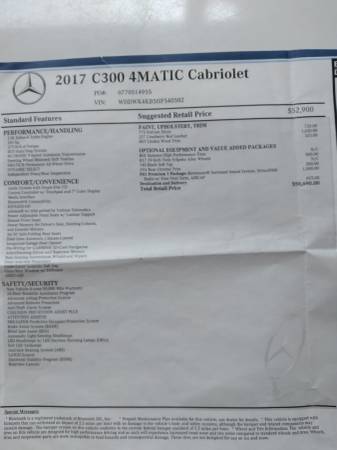 2017 Mercedes-Benz C-Class C 300 4MATIC AWD Convertible 22k - cars & for sale in Milwaukie, OR – photo 22