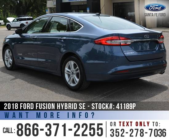 2018 FORD FUSION HYBRID SE Remote Start - Touchscreen - cars for sale in Alachua, FL – photo 5