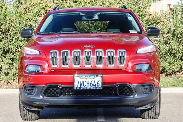 2017 Jeep Cherokee Sport suv Deep Cherry Red Crystal Pearlcoat for sale in Livermore, CA – photo 2