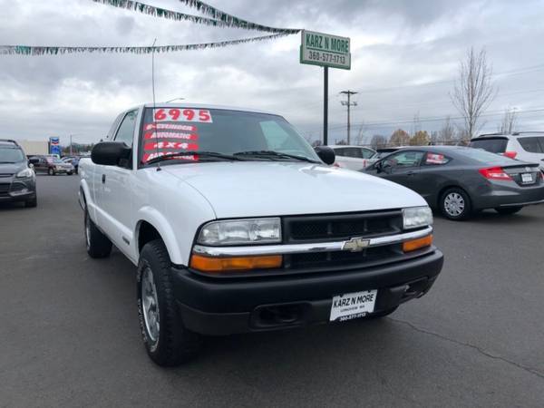 2002 Chevrolet S-10 Ext Cab 3Dr 4WD 143,000 Miles V6 Auto Air - cars... for sale in Longview, OR – photo 4
