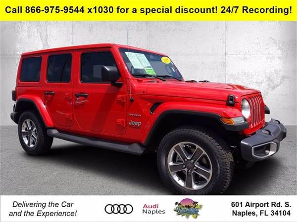 2018 Jeep Wrangler Unlimited Sahara - SUV - - by for sale in Naples, FL