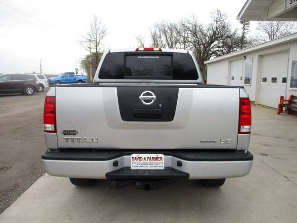 2008 Nissan Titan LE Crew Cab 4X4 1 Owner/Rust Free Southern Truck for sale in CENTER POINT, IA – photo 5