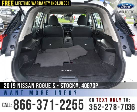 2019 NISSAN ROGUE S Bluetooth, Cruise Control, Camera - cars for sale in Alachua, FL – photo 19
