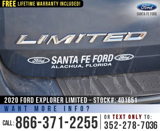 2020 Ford Explorer Limited *** SAVE Over $7,000 off MSRP! *** - cars... for sale in Alachua, FL – photo 22