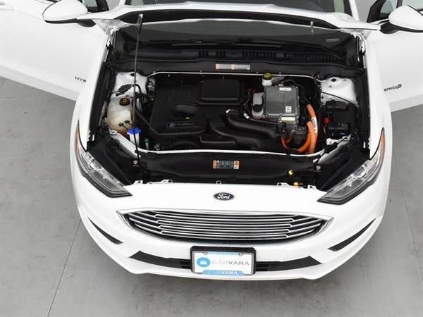 2017 Ford Fusion SE Hybrid Sedan 4D sedan WHITE - FINANCE ONLINE for sale in Cary, NC – photo 4