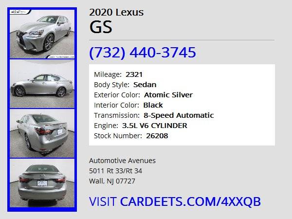 2020 Lexus GS, Atomic Silver - - by dealer - vehicle for sale in Wall, NJ – photo 22