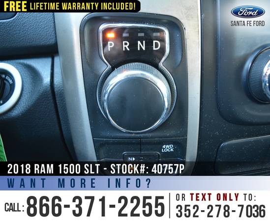 2018 RAM 1500 SLT 4WD Touchscreen - SIRIUS - Bluetooth - cars for sale in Alachua, FL – photo 15
