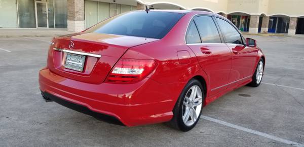 2013 MERCEDES-BENZ C250 RED for sale in Houston, TX – photo 4