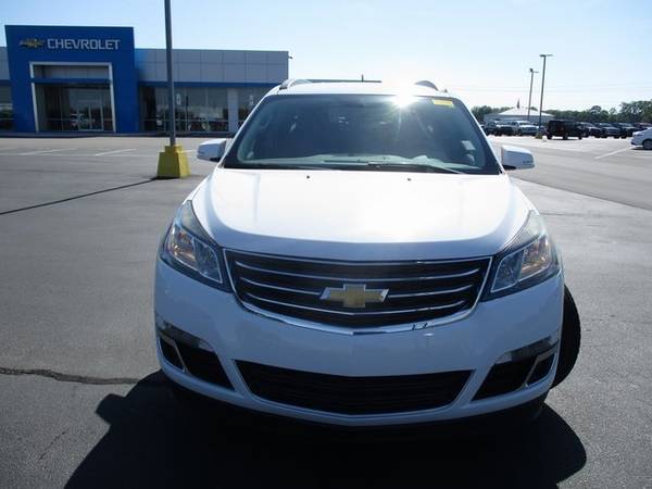 2016 Chevy Chevrolet Traverse LT suv White - - by for sale in Goldsboro, NC – photo 2