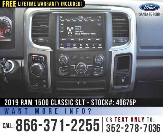 2019 RAM 1500 CLASSIC SLT *** Cruise Control, Flex Fuel, Bluetooth... for sale in Alachua, FL – photo 12
