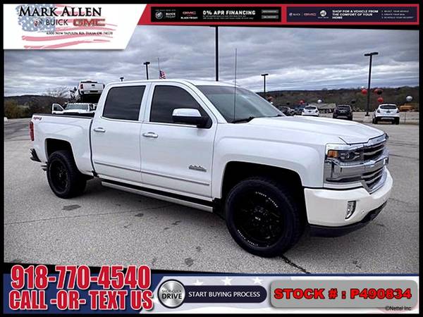 2017 CHEVROLET SILVERADO 1500 High Country 4WD TRUCK - LOW DOWN! for sale in Tulsa, OK – photo 2