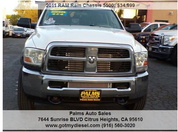 2011 Ram 5500 DRW ST 4x4 Chassis Regular Cab Diesel - cars & trucks... for sale in Citrus Heights, CA – photo 2
