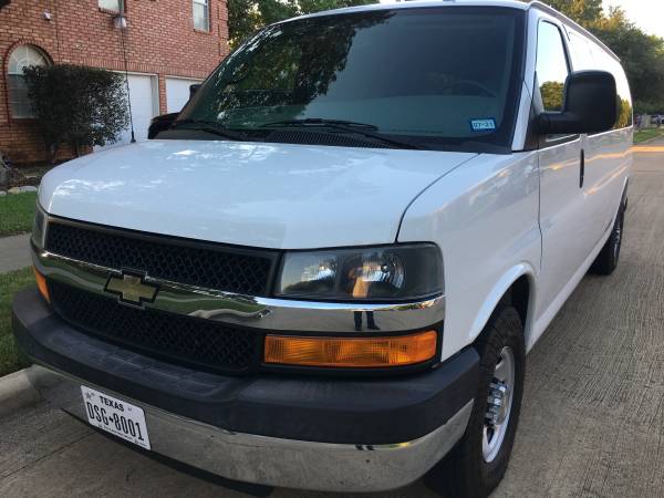 2013 Chevy Express 3500 LT, 6.0L 15 passenger, 36k miles, perfect... for sale in Arlington, TX – photo 2