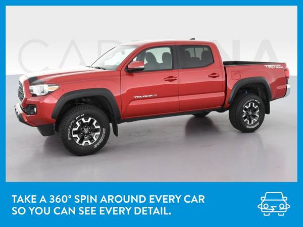 2018 Toyota Tacoma Double Cab TRD Off-Road Pickup 4D 5 ft pickup Red for sale in Seffner, FL – photo 3