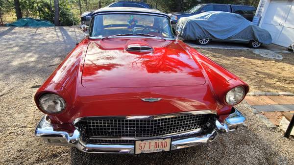 1957 Red Ford Thunderbird Convertible Body Off Resto EX CONDITION for sale in Marion, MA – photo 5