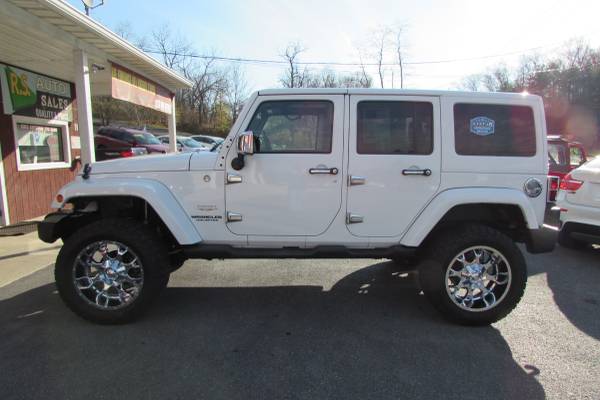 2013 JEEP WRANGLER SAHARA LIFTED LEATHER EXCL COND SHARP (ALL... for sale in Linden, PA – photo 3