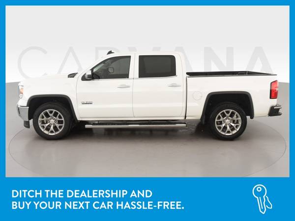 2015 GMC Sierra 1500 Crew Cab SLT Pickup 4D 5 3/4 ft pickup White for sale in Lewisville, TX – photo 4