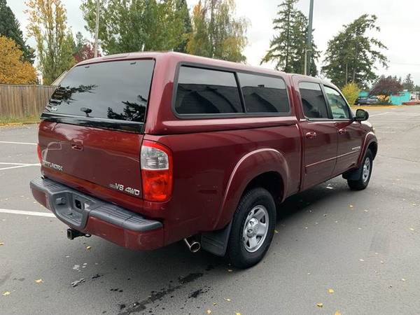Burgundy 2006 Toyota Tundra Limited 4dr Double Cab 4WD SB Cruise Contr for sale in Lynnwood, WA – photo 6