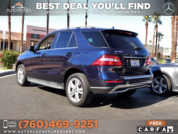 2015 Mercedes-Benz ML 350 with Service Records, Low Miles - cars &... for sale in Palm Desert , CA – photo 6