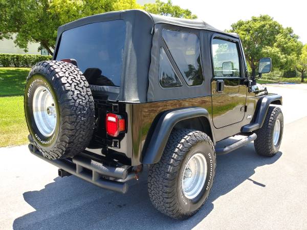 Super Clean Sharp 1999 Black Jeep Wrangler 4X4 - - by for sale in Hudson, FL – photo 12