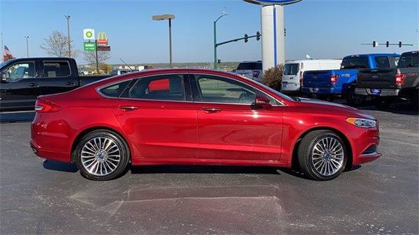 2018 Ford Fusion SE hatchback Red - cars & trucks - by dealer -... for sale in Iowa City, IA – photo 2