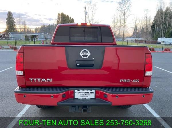 2011 NISSAN TITAN 4x4 4WD PRO-4X TRUCK LOW MILES 4WD OFF ROAD for sale in Bonney Lake, WA – photo 4