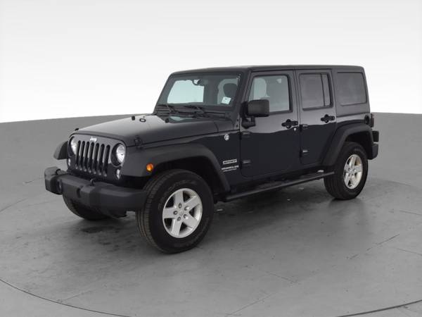 2017 Jeep Wrangler Unlimited Sport S Sport Utility 4D suv Black - -... for sale in Muncie, IN – photo 3