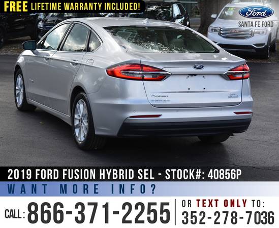 *** 2019 Ford Fusion Hybrid SEL *** ActiveX Seats - Bluetooth -... for sale in Alachua, FL – photo 5