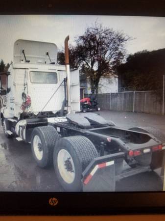 2009 Volvo 3 axle day cab AutoShift 766k white - cars & trucks - by... for sale in East Portland Gresham Oregon, OR – photo 5