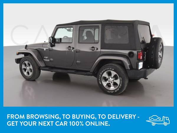 2017 Jeep Wrangler Unlimited Sahara Sport Utility 4D suv Gray for sale in Seffner, FL – photo 5
