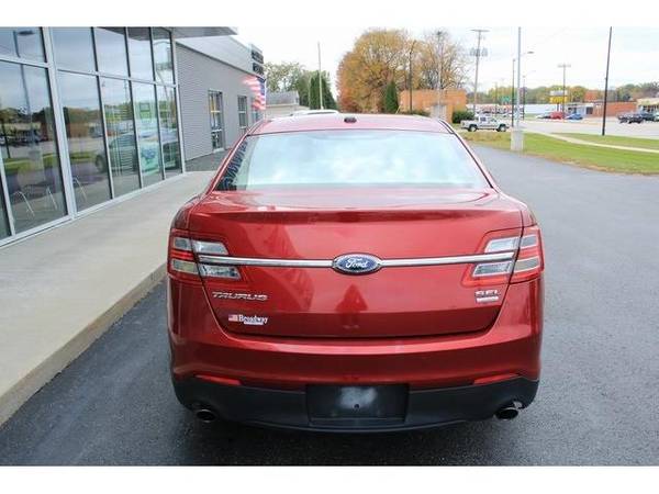 2014 Ford Taurus sedan SEL - Ford Ruby Red Metallic Tinted - cars &... for sale in Green Bay, WI – photo 5