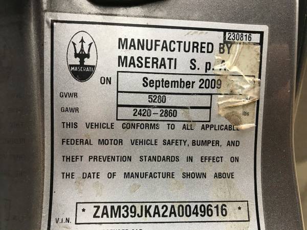 2010 Maserati Quattroporte S 34, 000 miles, Ferrari power plant for sale in Voorhees, NJ – photo 24