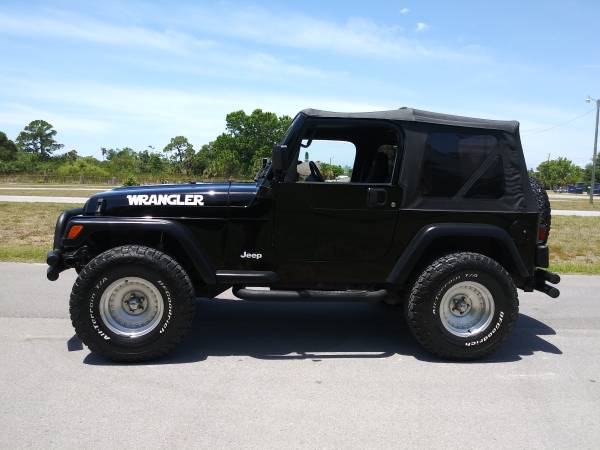 Super Clean Sharp 1999 Black Jeep Wrangler 4X4 - - by for sale in Hudson, FL – photo 2