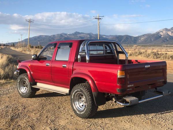1995 Toyota Hilux Crew Cab 4WD 2 8L Diesel Pickup Truck - cars & for sale in Taos Ski Valley, NM – photo 7