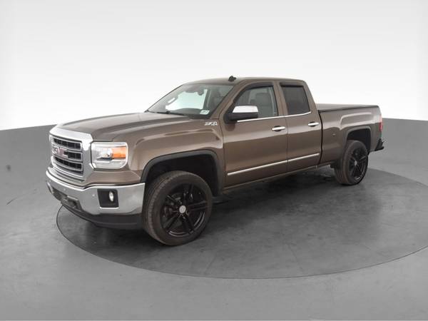 2014 GMC Sierra 1500 Double Cab SLT Pickup 4D 6 1/2 ft pickup Brown... for sale in Hartford, CT – photo 3