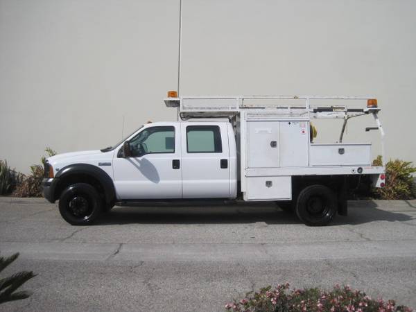 Ford F-450 F450 Crew Cab Contractors Utility Flatbed Service Truck for sale in Long Beach, CA – photo 3